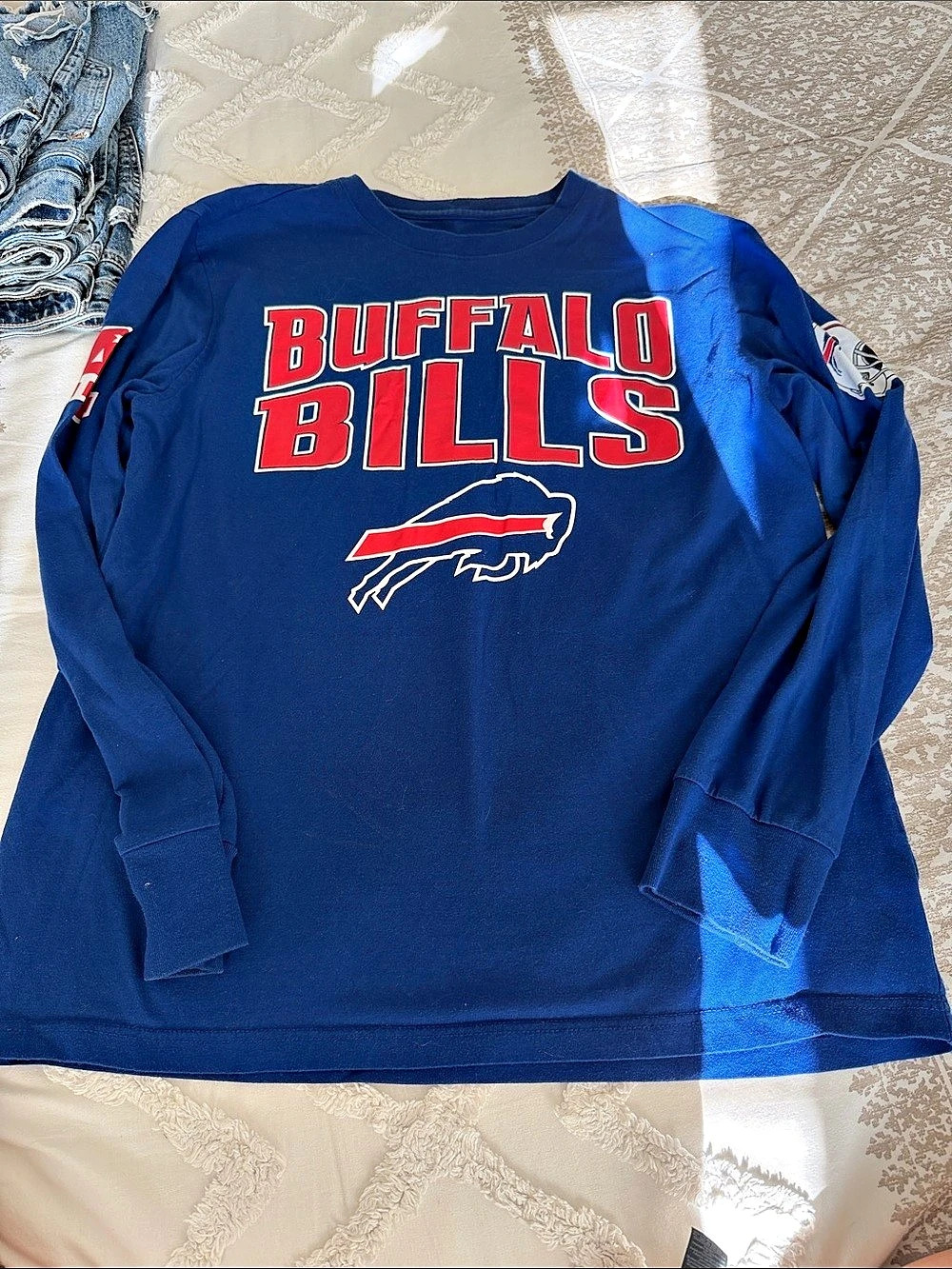 NFL Buffalo Bills Long Sleeve Jersey in Blue